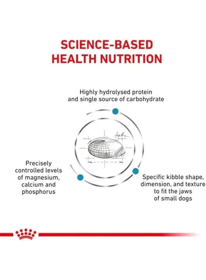 Royal Canin Veterinary Hypoallergenic Dry Dog Food for Small Breeds For Sensitive & Food Intolerance Care 3.5 kg - Image 3